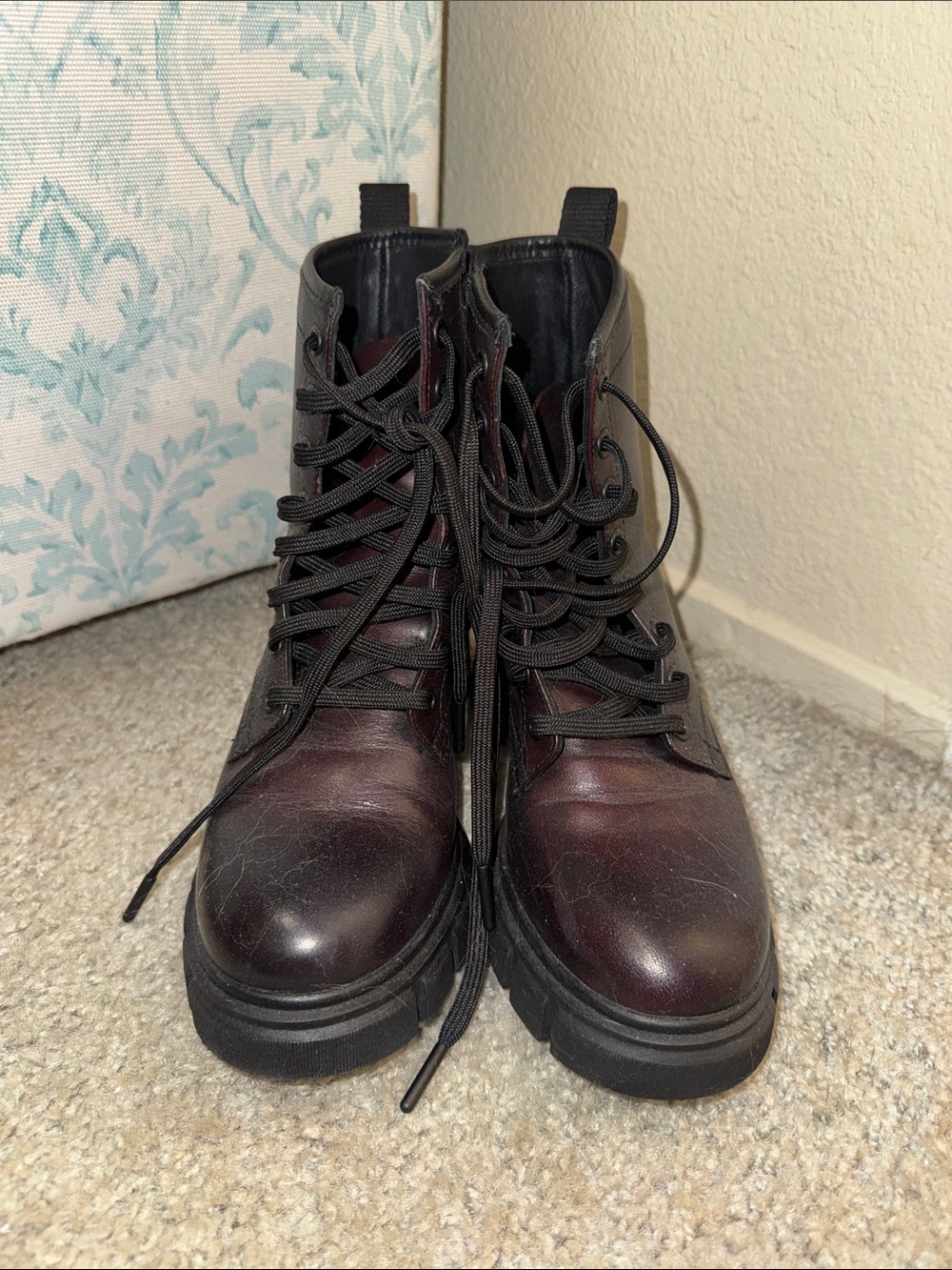 Lace-Up Combat Boots